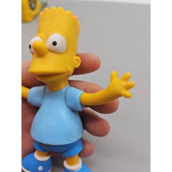 Vintage The Simpson's Bart Simpson Bendable Rubber Figure Toy Jesco 1990 - Picture 4 of 12